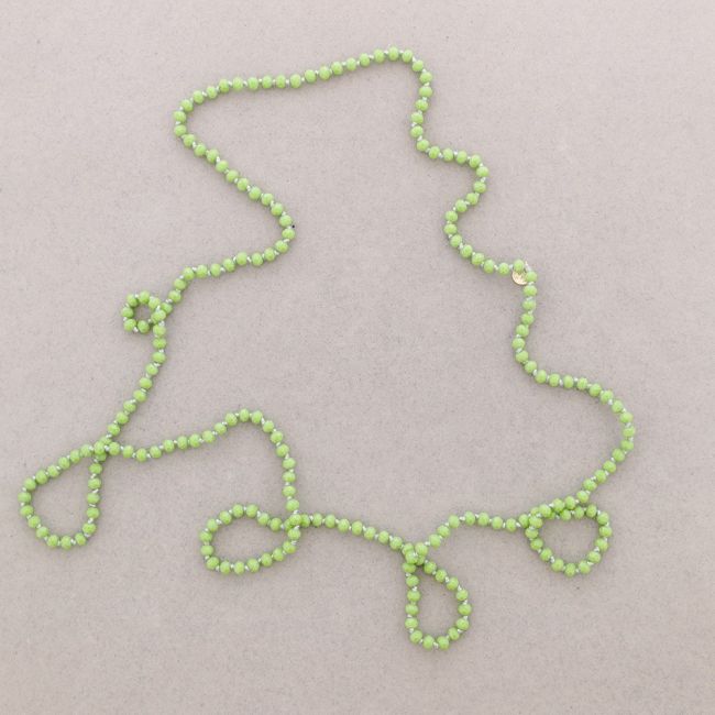 COLLAR LARGO CRISTALES 1.5Mx6MM