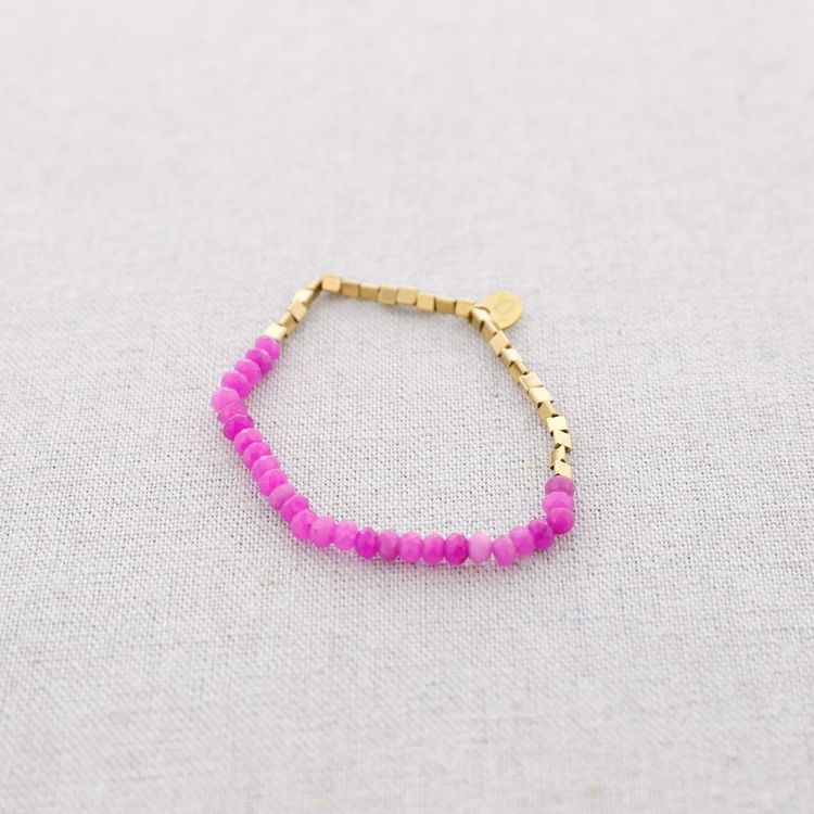 PULSERA ELÁSTICA ACERO PIEDRAS