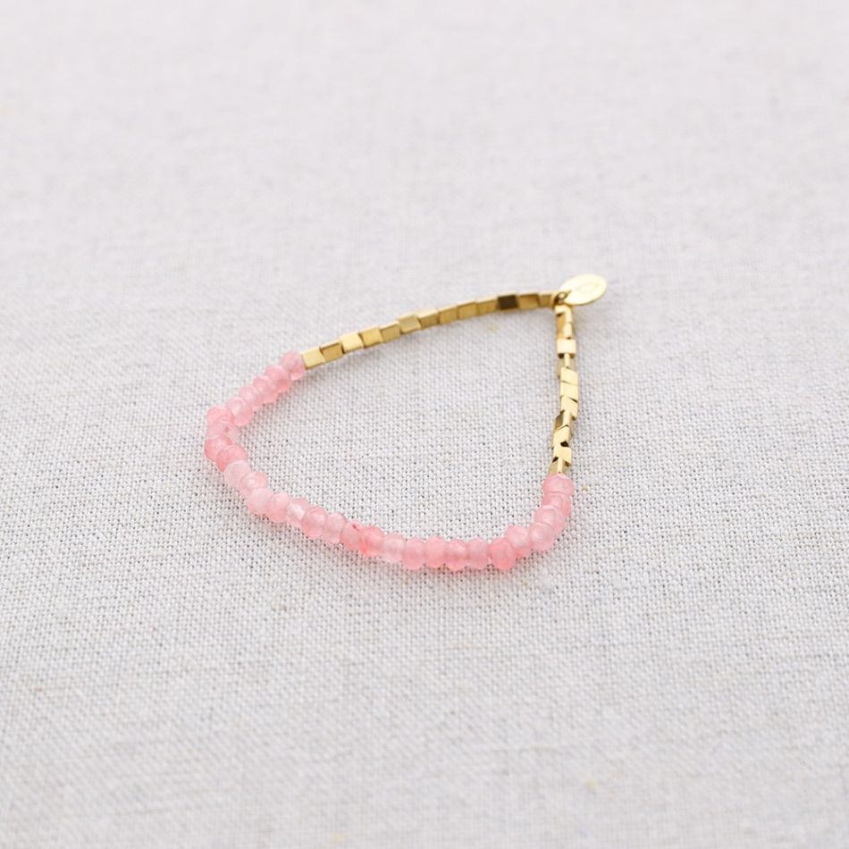 PULSERA ELÁSTICA ACERO PIEDRAS