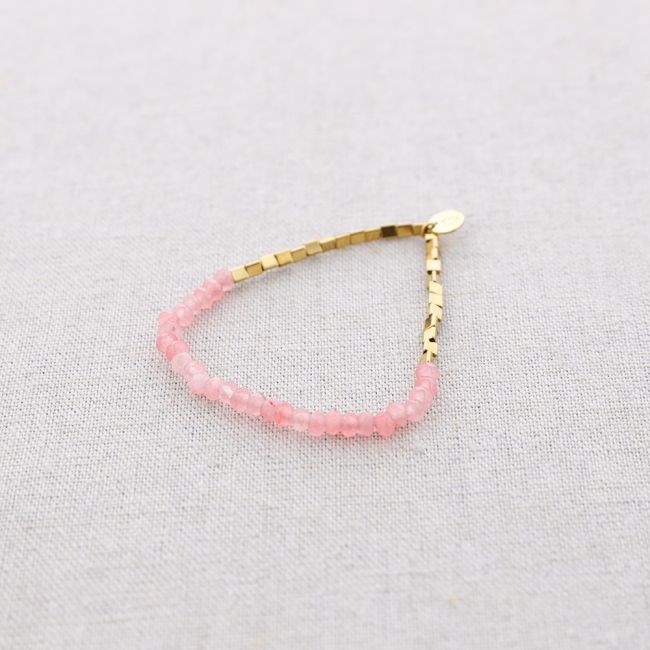 STEEL ELASTIC BRACELET WITH STONES