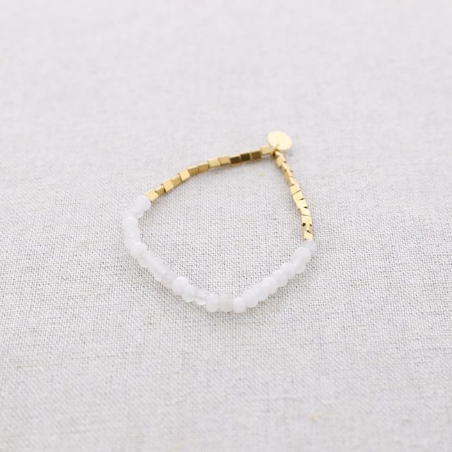 STEEL ELASTIC BRACELET WITH STONES