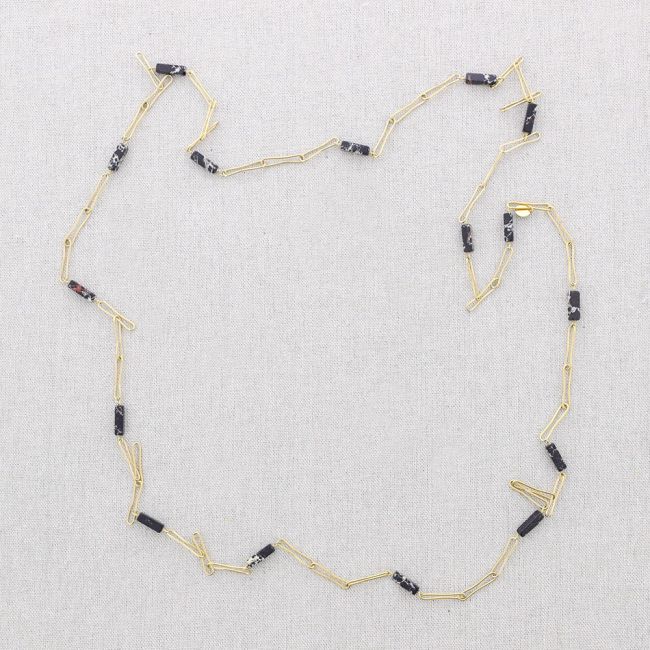 COLLAR LARGO ACERO PIEDRAS