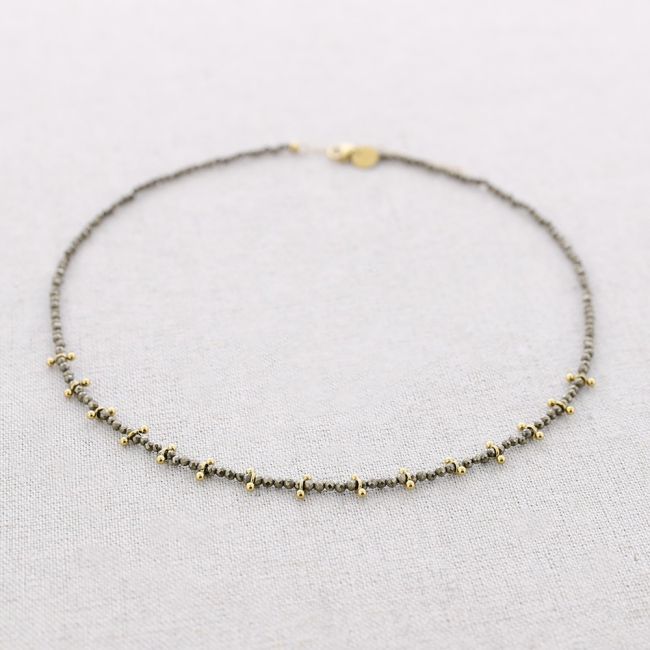STEEL BEADED NECKLACE