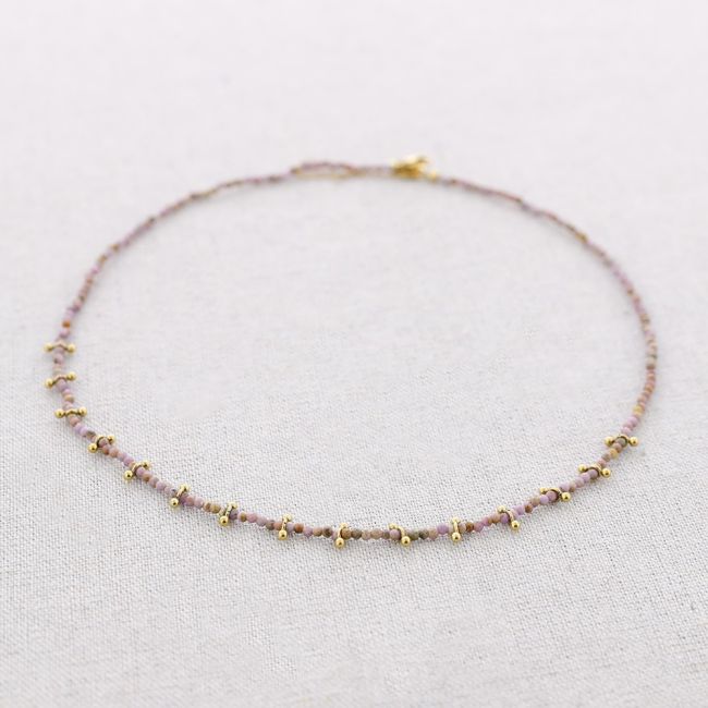 STEEL BEADED NECKLACE