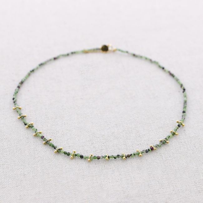 STEEL BEADED NECKLACE