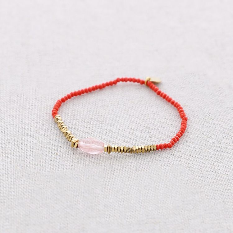 PULSERA ELÁSTICA ACERO PIEDRAS