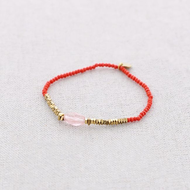 PULSERA ELÁSTICA ACERO PIEDRAS