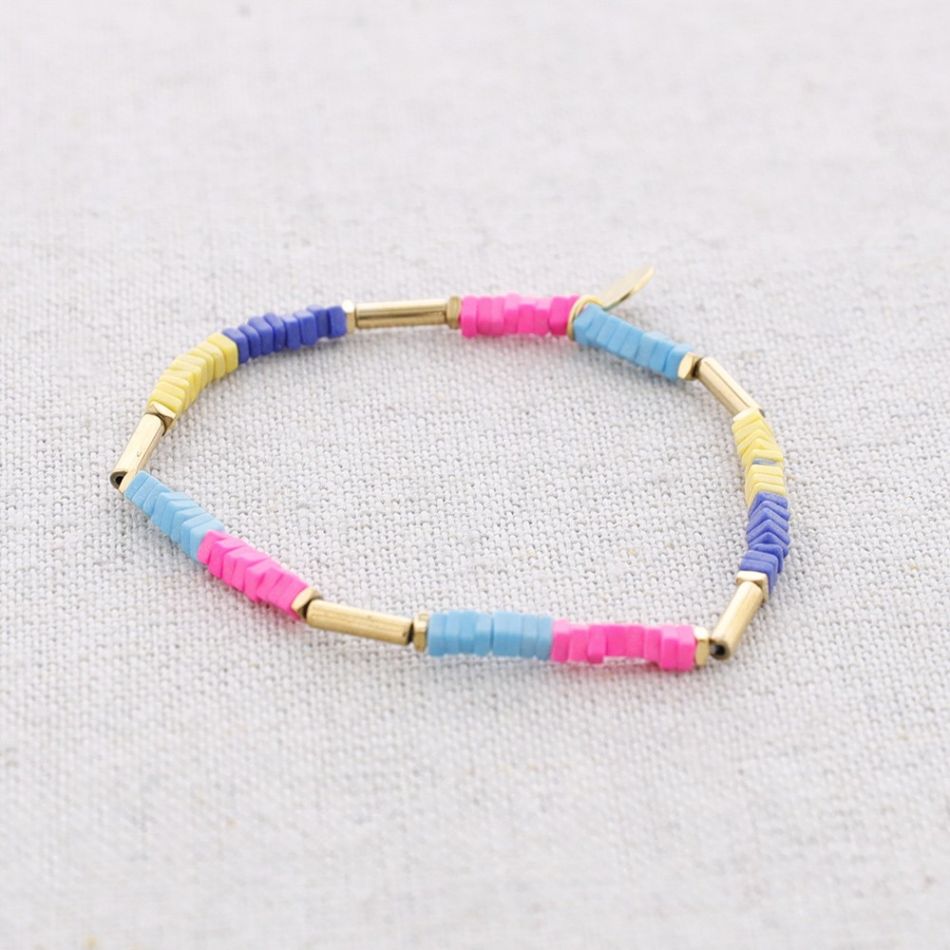 PULSERA ACERO ELÁSTICO FIMO