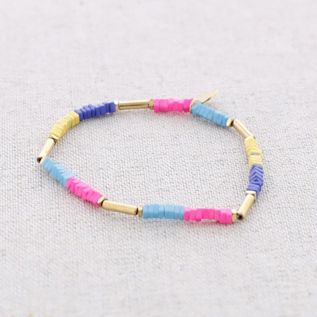 PULSERA ACERO ELÁSTICO FIMO