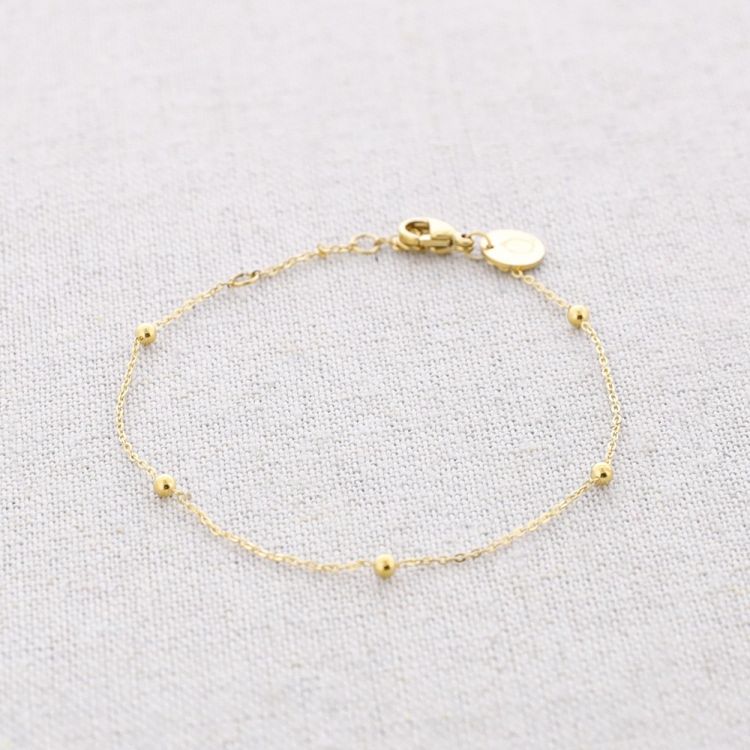 PULSERA ACERO CADENA BOLAS