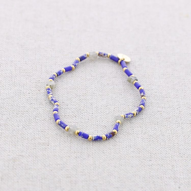 PULSERA ELÁSTICA ACERO PIEDRAS ESTRELLAS 2