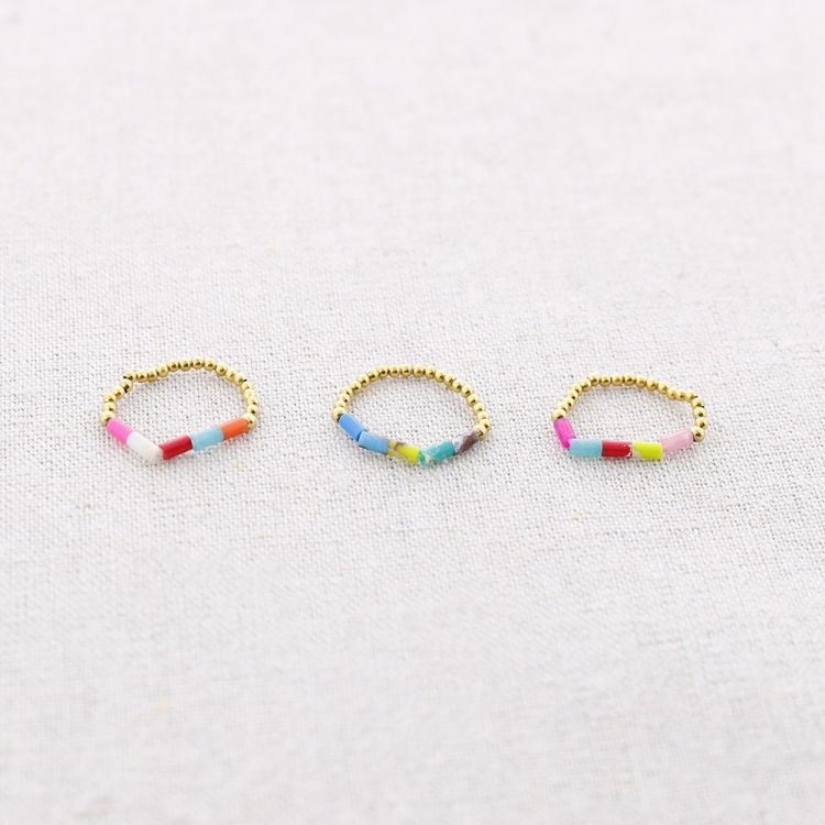 STEEL RING WITH STONES TUBES 2