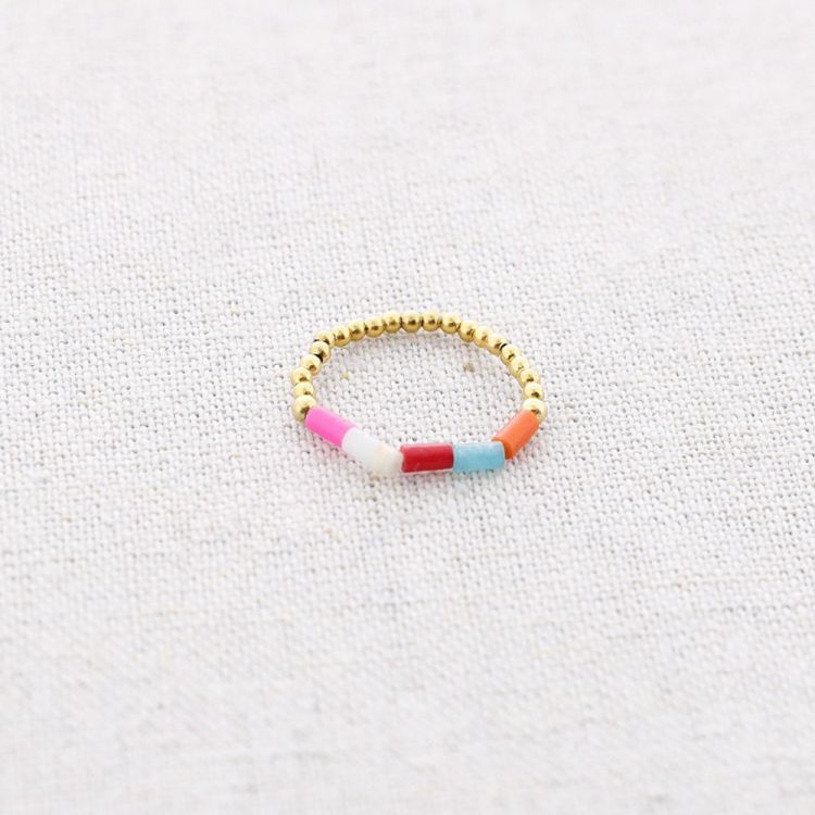 STEEL RING WITH STONES TUBES