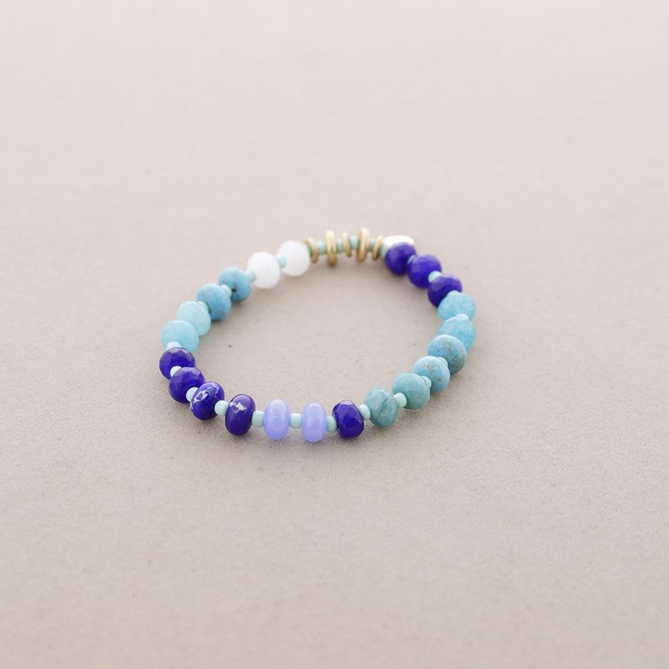 ELASTIC BRACELET WITH STONES BEADS