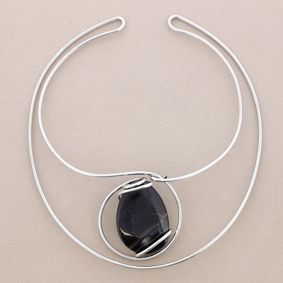 GARGANTILLA METAL PIEDRA