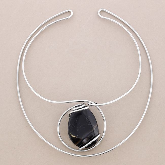 GARGANTILLA METAL PIEDRA