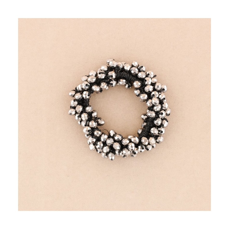 CROCHET CRYSTAL BALL SCRUNCHIE