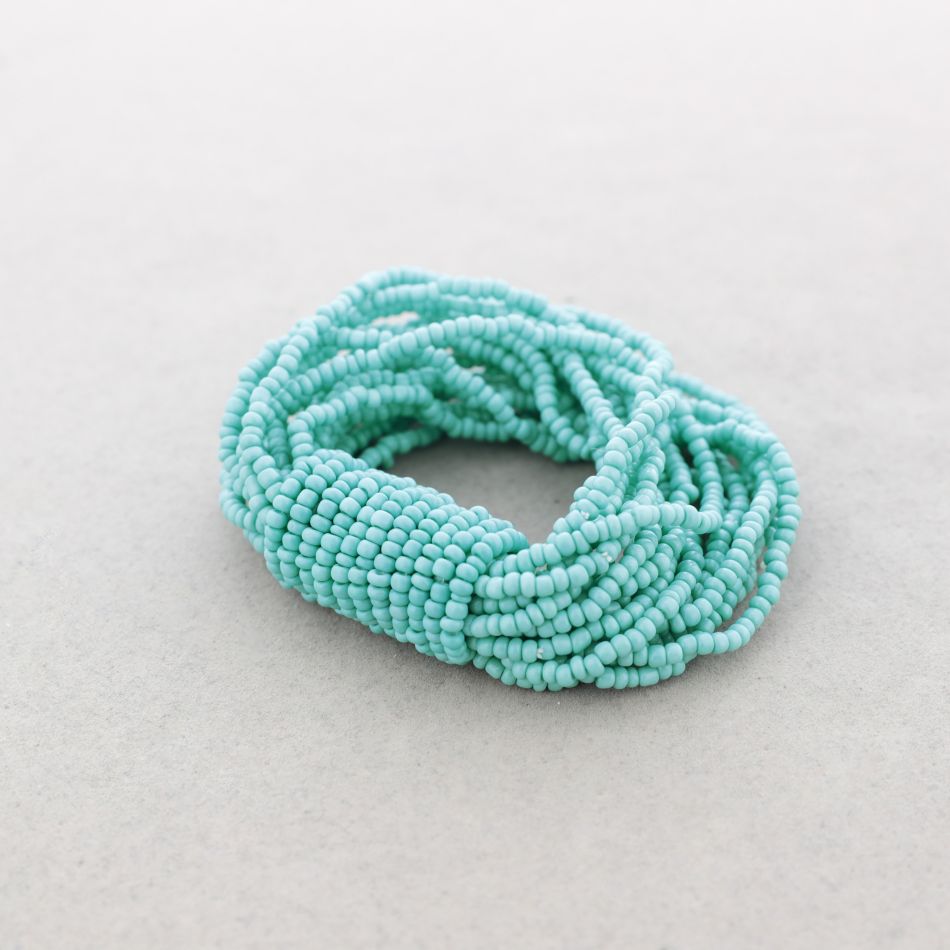 ELASTIC MULTI-ROW BEADED BRACELET