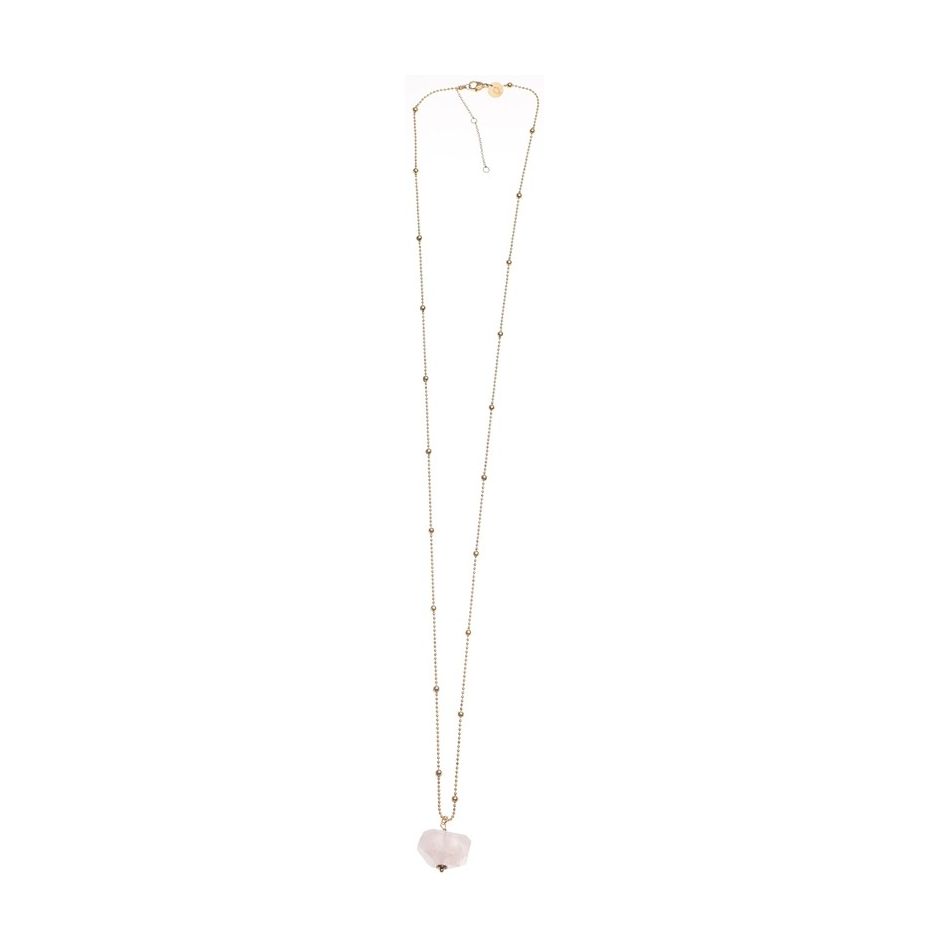 COLLAR ACERO COLGANTE PIEDRA
