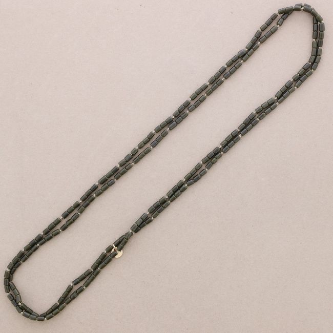 COLLAR LARGO NUDOS TUBITOS PIEDRA 1.5M