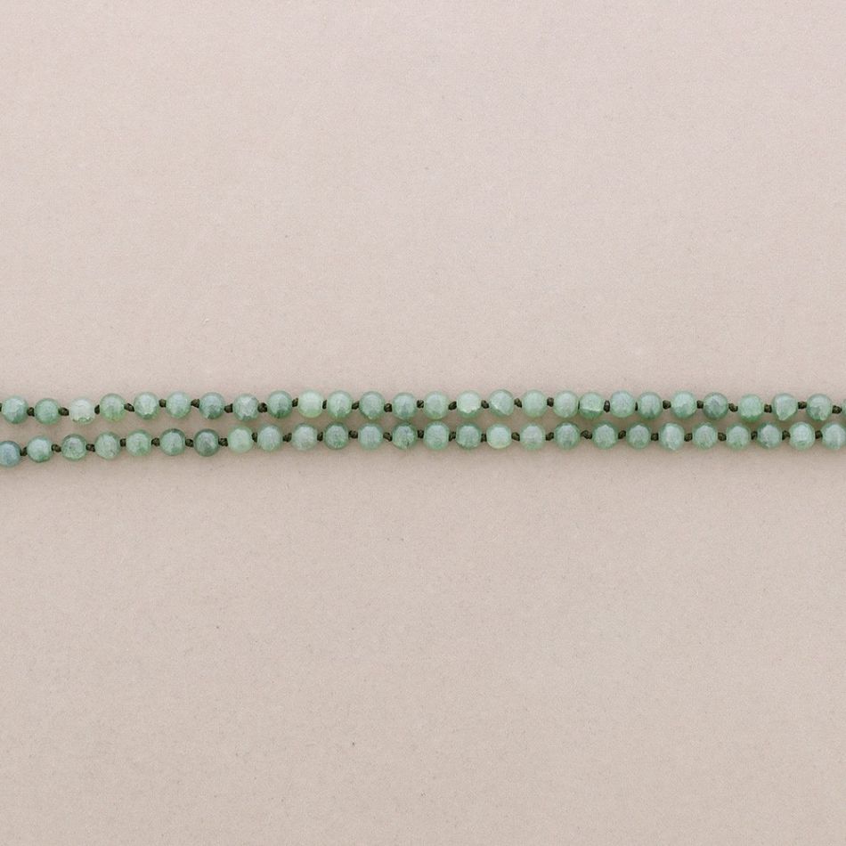 LONG NECKLACE KNOTS STONE BALLS 1.2M*8MM