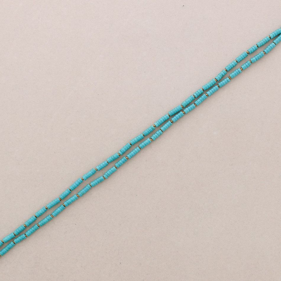COLLAR LARGO NUDOS PIEDRAS 1.5M*4MM