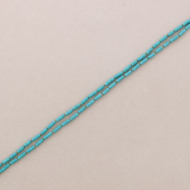 LONG NECKLACE KNOTS STONES 1.5M*4MM