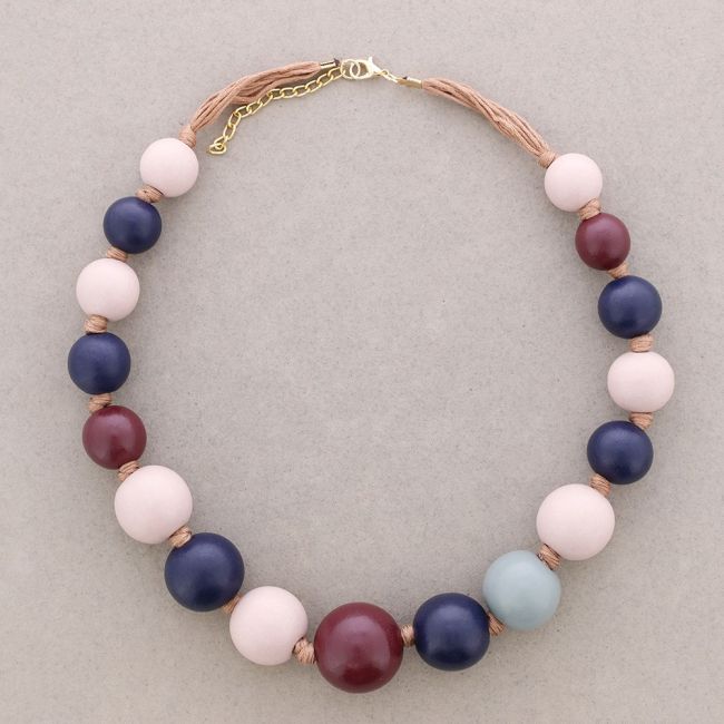 WOODEN BALLS NECKLACE