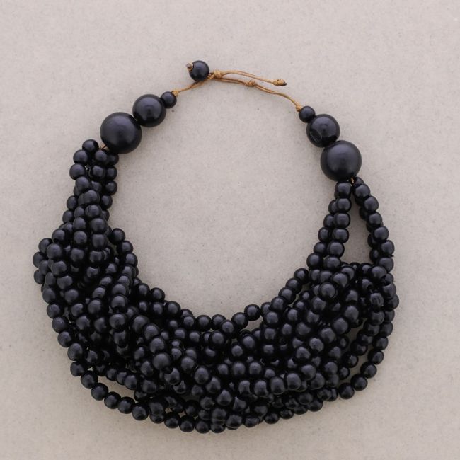 WOODEN BALLS NECKLACE