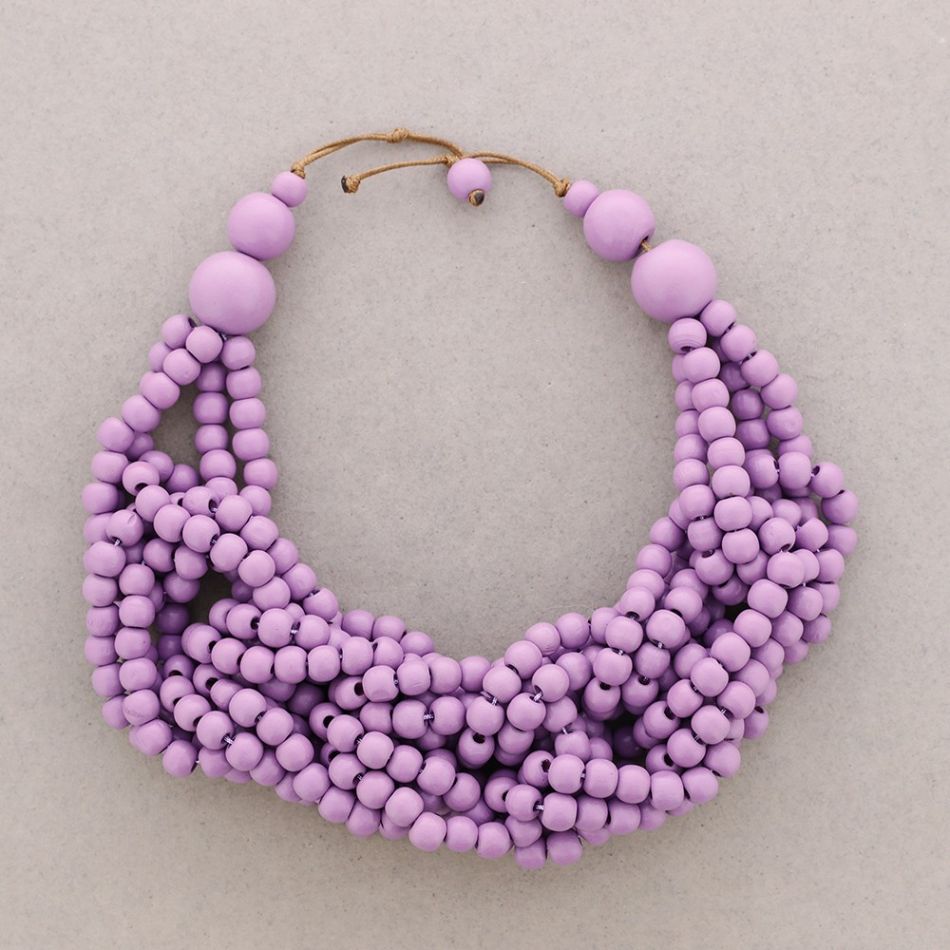 WOODEN BALLS NECKLACE