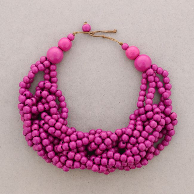 WOODEN BALLS NECKLACE