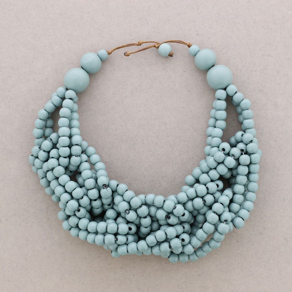 WOODEN BALLS NECKLACE