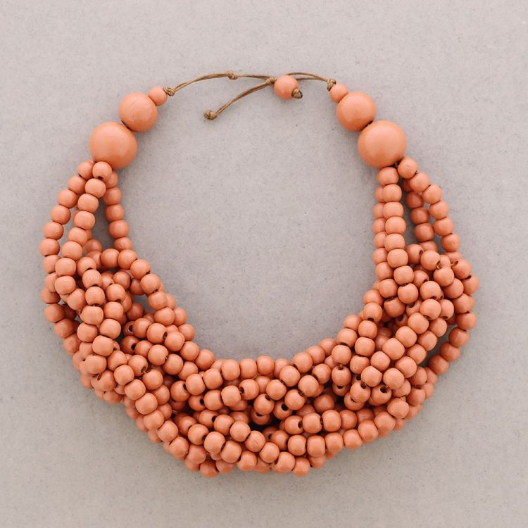 WOODEN BALLS NECKLACE