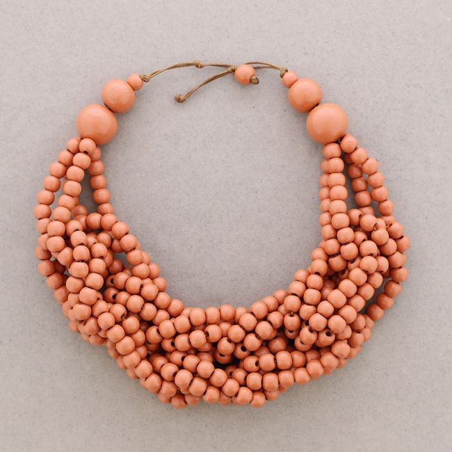 WOODEN BALLS NECKLACE