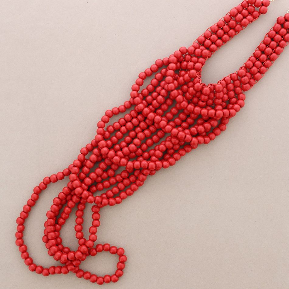 COLLAR BABERO BOLAS MADERA