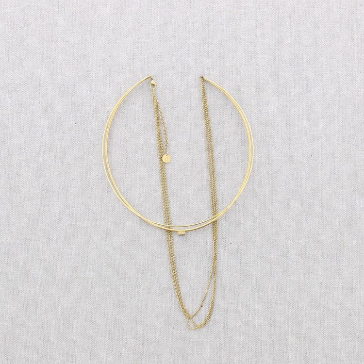 STEEL STRAPS CHAIN NECKLACE 2