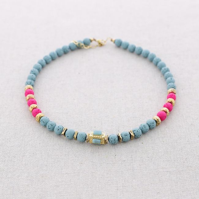 STONES STEEL NECKLACE