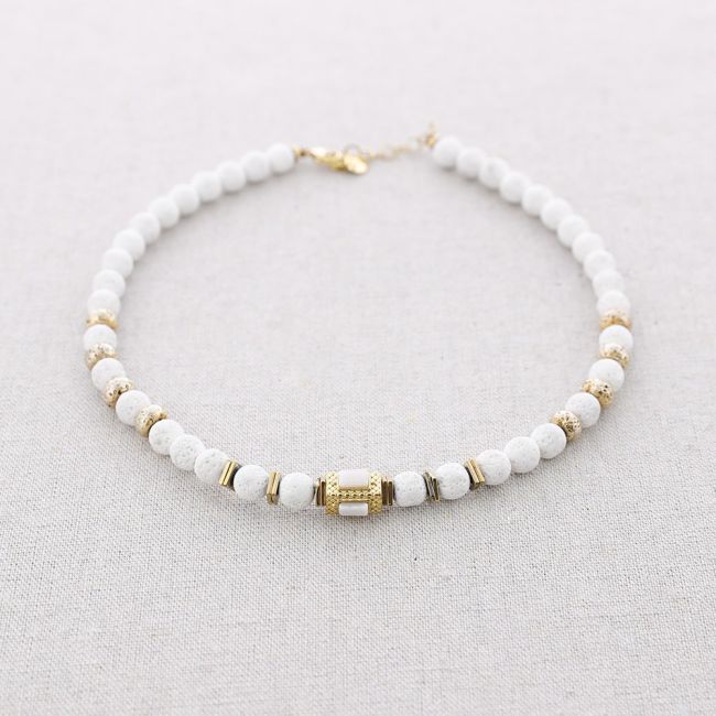 STONES STEEL NECKLACE