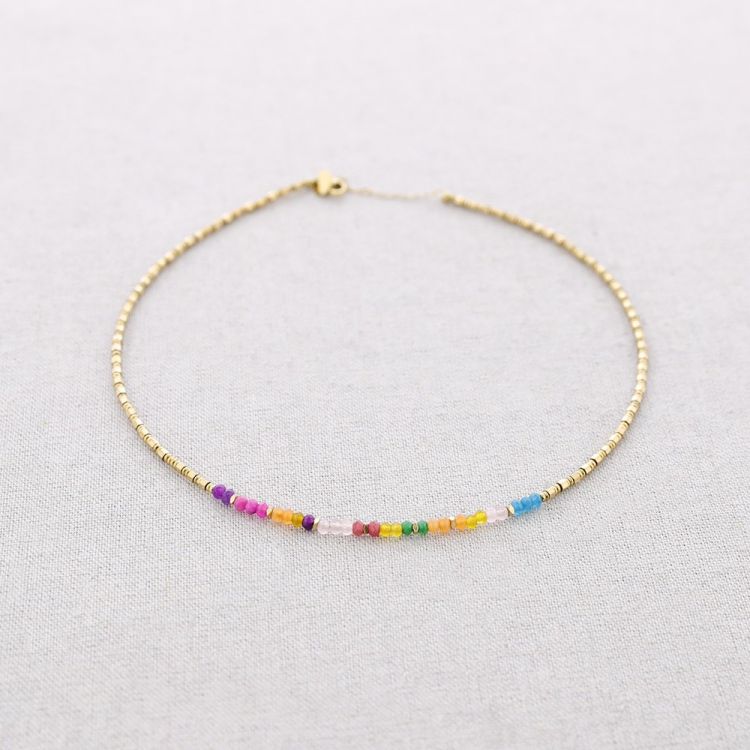 STONES STEEL NECKLACE 2