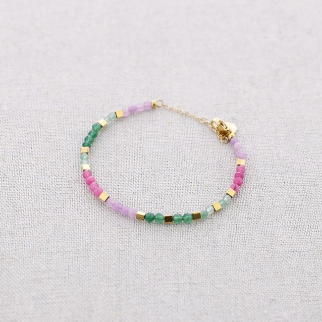 PULSERA ELÁSTICA ACERO PIEDRAS