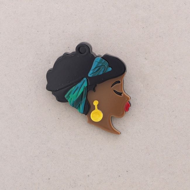 BROCHE RESINA MUJER