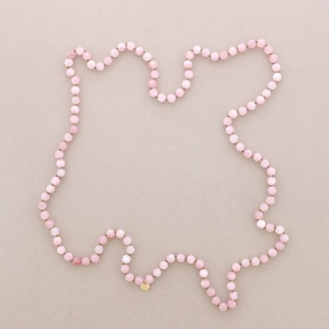 LONG NECKLACE KNOTS BALLS STONES 1.2M*8MM