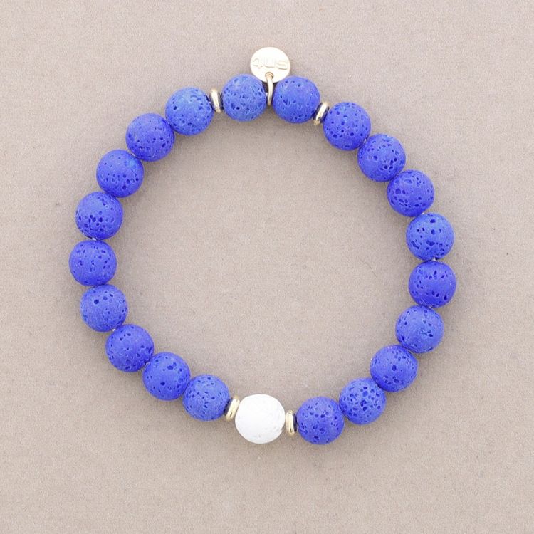 PULSERA ELÁSTICAS BOLAS IMITACION PIEDRAS LAVA