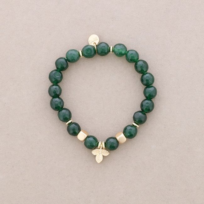 PULSERA ELÁSTICAS PIEDRAS RAMITA METAL