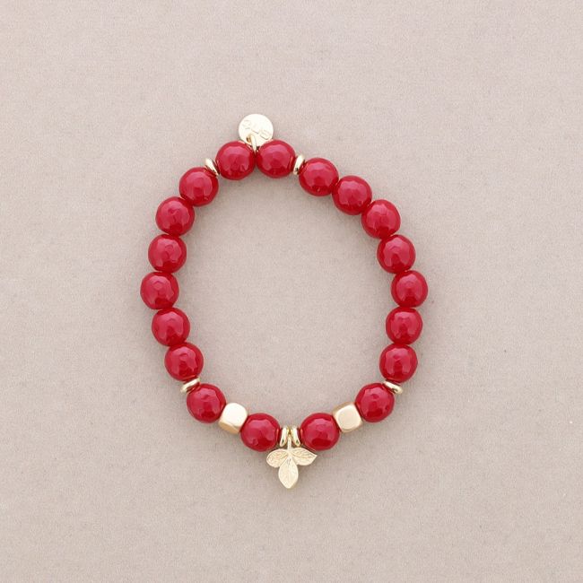 ELASTIC BRACELET WITH METAL TWIG STONES