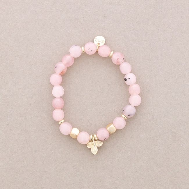 PULSERA ELÁSTICAS PIEDRAS RAMITA METAL