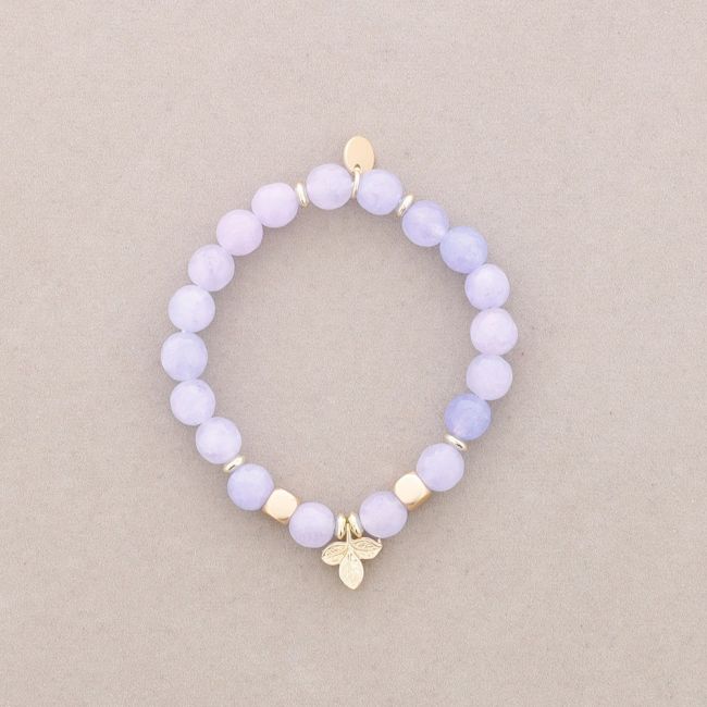 PULSERA ELÁSTICAS PIEDRAS RAMITA METAL