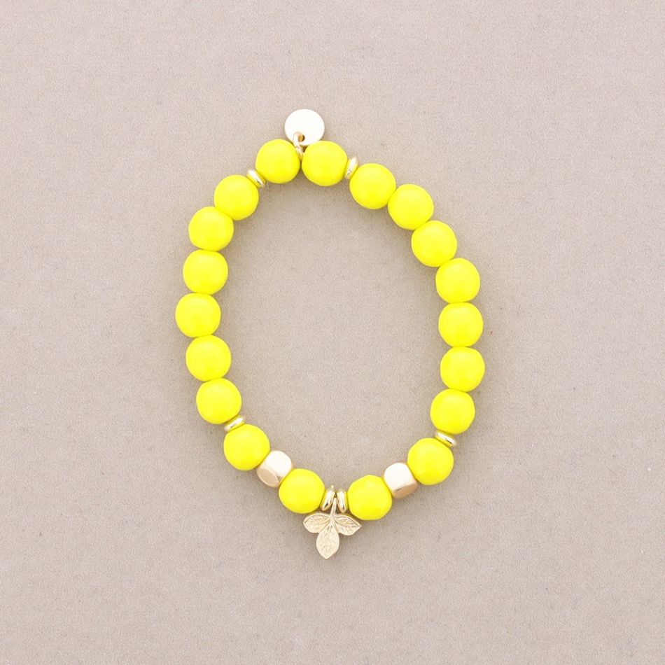 PULSERA ELÁSTICAS PIEDRAS RAMITA METAL