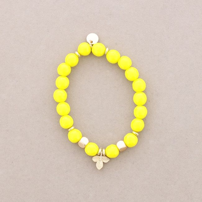 PULSERA ELÁSTICAS PIEDRAS RAMITA METAL