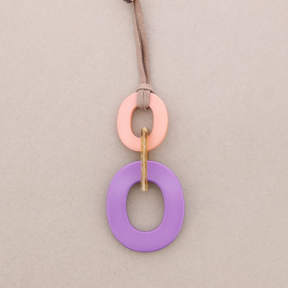 COLLAR LARGO COLGANTE ESLABONES